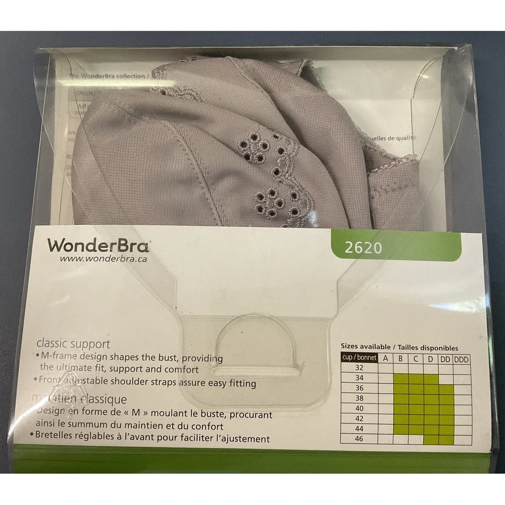 NIP Full Support Wire Free WonderBra 2620 - Nude - 40D‎